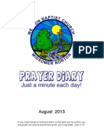 Prayer Diary May 2013