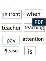 In Front Teaching Attention Please