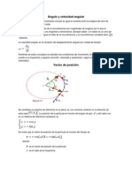 Ángulo y Velocidad Angular