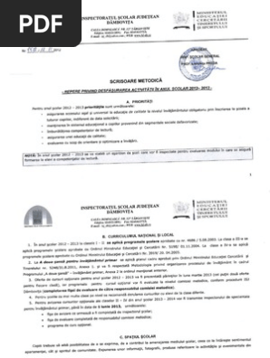 Scrisoare Metodica 2012 2013 Inv Primar
