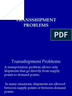 Transshipment Problems