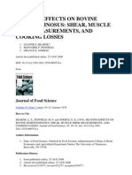 Heating Effects On Bovine Semitendinosus - Hearne 1978
