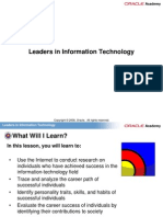 Leaders in Information Technology