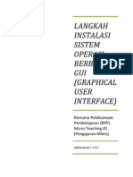 Langkah Instalasi Sistem Operasi Berbasis GUI (Graphical User Interface)