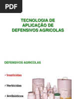 TECNOLOGIA DE APLICAÇÃO DE DEFENSIVOS AGRICOLAS