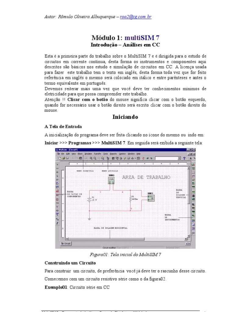 MultiSIM 7 Modulo 1) | PDF