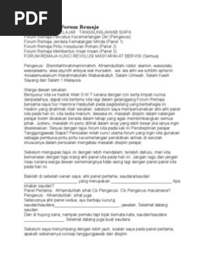 Contoh Teks Forum Remaja 1 Pdf