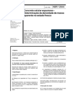 NBR 12644 - 1992 - Concreto Celular Espumoso - Determinação Da Densidade de Massa ...