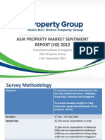 Asia Property Market Sentiment Report (H2) 2012: Presented by Shaun Di Gregorio Ceo, Iproperty Group 11Th September 2012