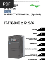 Mitsubishi A700 Series VFD Manual