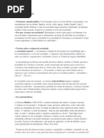 Resumo - Origem Da Sociedade - Ciência Politica