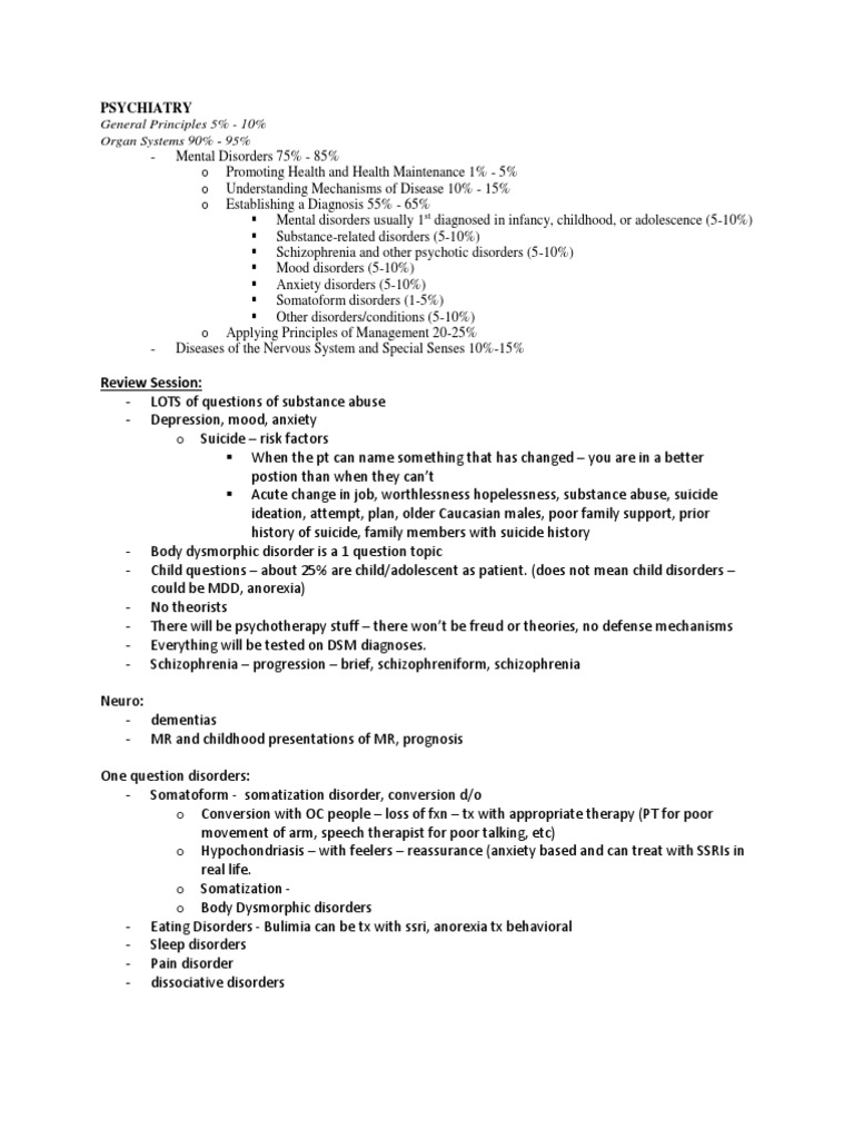 Psychiatry Study Guide for Shelf Mania Antidepressant