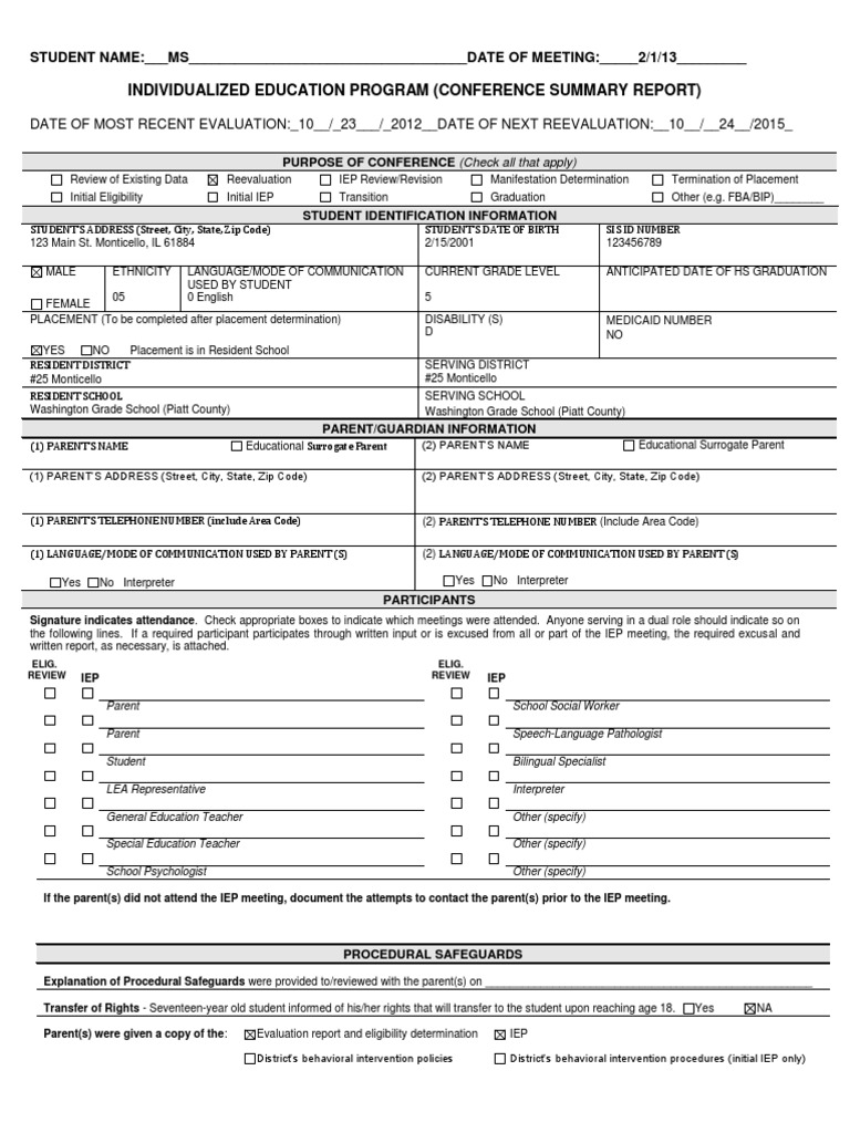 IEP | Individualized Education Program | Special Education