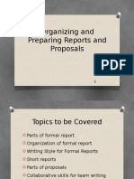 Organizing and Preparing Reports and Proposals