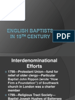 English Baptists in 19th Century