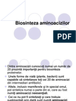9 Biosinteza Aminoacizilor Prezentare
