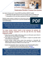 Oppose Language To Undermine Florida's Trauma Care System