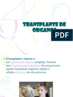 Diapositivas Transplante de Organos