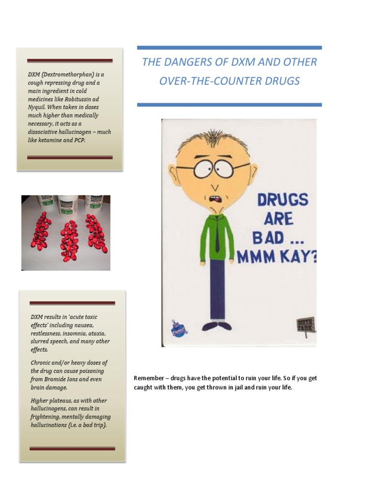 Dangers of DXM Abuse and Over-the-Counter Drugs | PDF