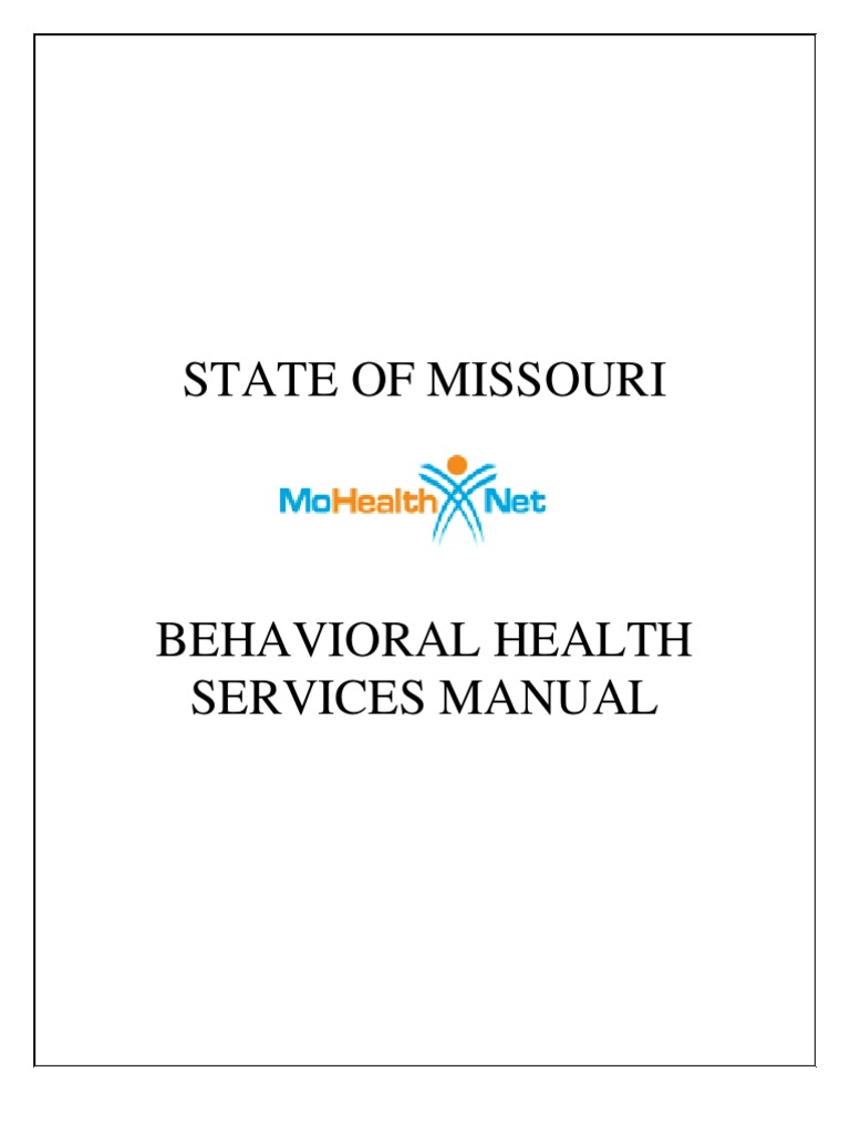 Missouri Behavioral Health Services Manual 2013 Palliative Care