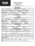 Chillicothe Police Reports For April 25th 2013