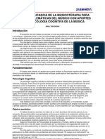 Musicorterapia para Músicos