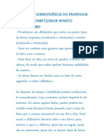 Manual de Sobrevivência Do Professor Alfabetizador Novato