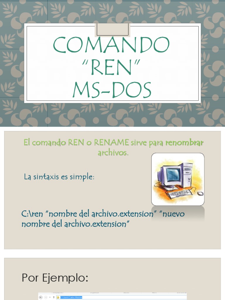 Comando Ren | PDF | Informática