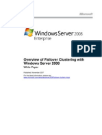  Failover Clustering With Server 2008