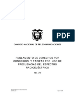 Reglamento Derechos Concesión Tarifas22Ene09