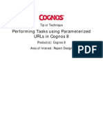 Performing Tasks Using Parameterized URLs in Cognos 8