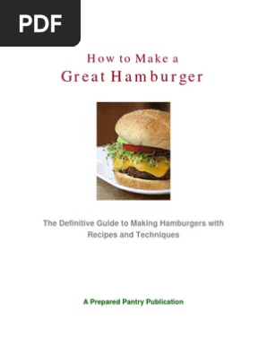 How to Make a Great Hamburger