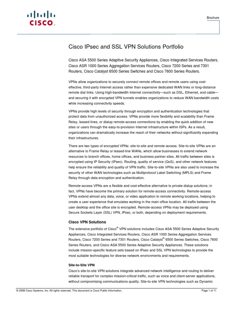 Cisco VPN Throughput Comparison | PDF | Virtual Private Network | Cisco ...