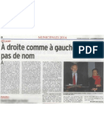 À droite comme à gauche, pas de nom