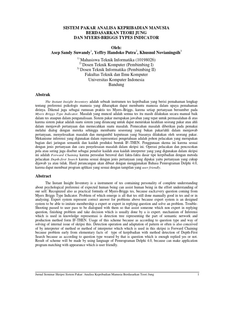 Jurnal Tentang Kepribadian Pdf