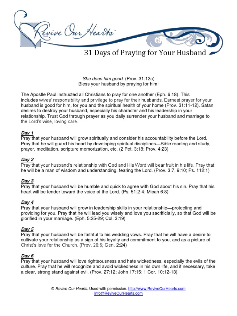 31 Days Praying Husband | Epistle To The Ephesians | Prayer