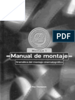 85772623 Manual Del Montaje Cinematografico Roy Thompson