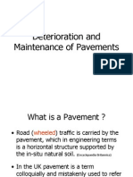 Deterioration and Maintenance of Pavements