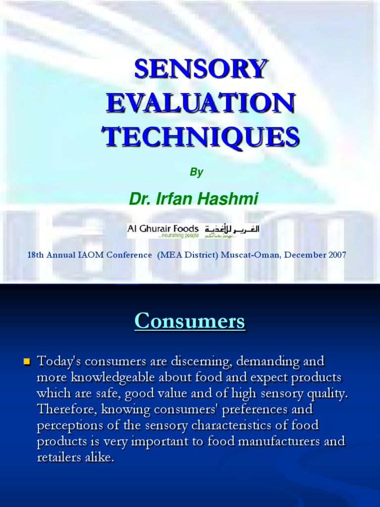 Sensory Evaluation Techniques Overview | PDF | Odor | Perception