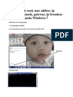 Cara Penulisan Ipconfig