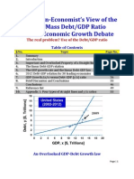 An MIT Non-Economist's View of The Harvard-UMass Debt/GDP Ratio and The Economic Growth Debate
