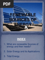 Renewable Sources of Energy......