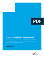 Your Questions Answered:: Responses To Questions Posed On IFRS 10, Consolidated IFRS 13, Fair Value Measurement