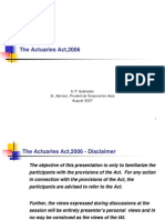  Actuaries Act 2006