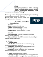 Batuan Beku dan Berbagai Hal Terkait Dengannya