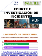 Reporte de Incidentes SST