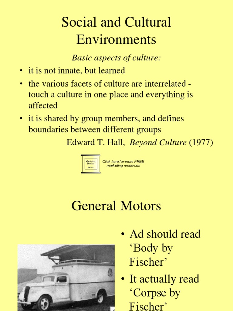 Social and Cultural Environments 4 | PDF | Consumer Behaviour | Behavior