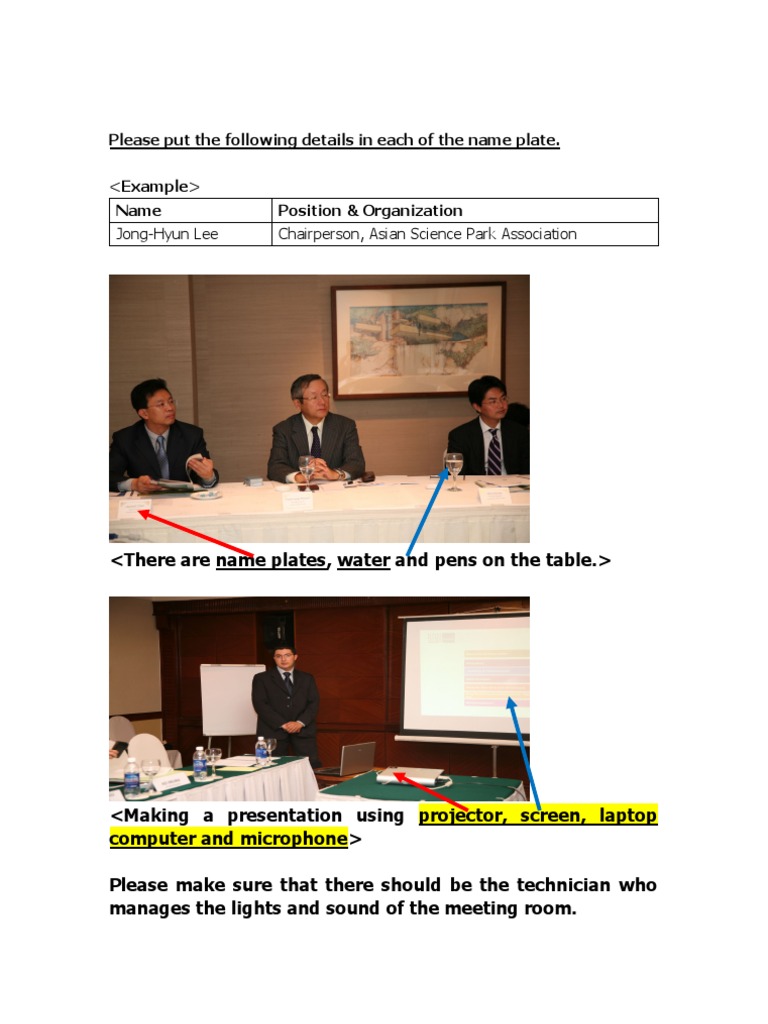 Name Plate Setup Instructions | PDF
