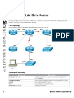 Netsim Static Routes