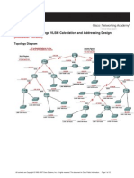 Cisco 2 Activity 6.4.2 Challenge VLSM Calculation and Addressing Design ANSWERS